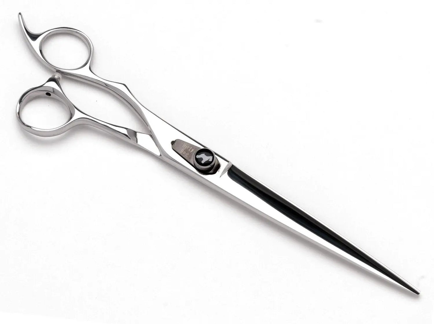 Convex Dog Grooming Scissors, with white background