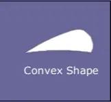 Image showing the shape of a convex scissor